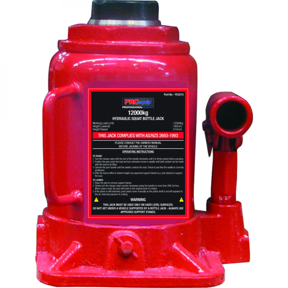 Proequip 12000Kg Squat Bottle Jack