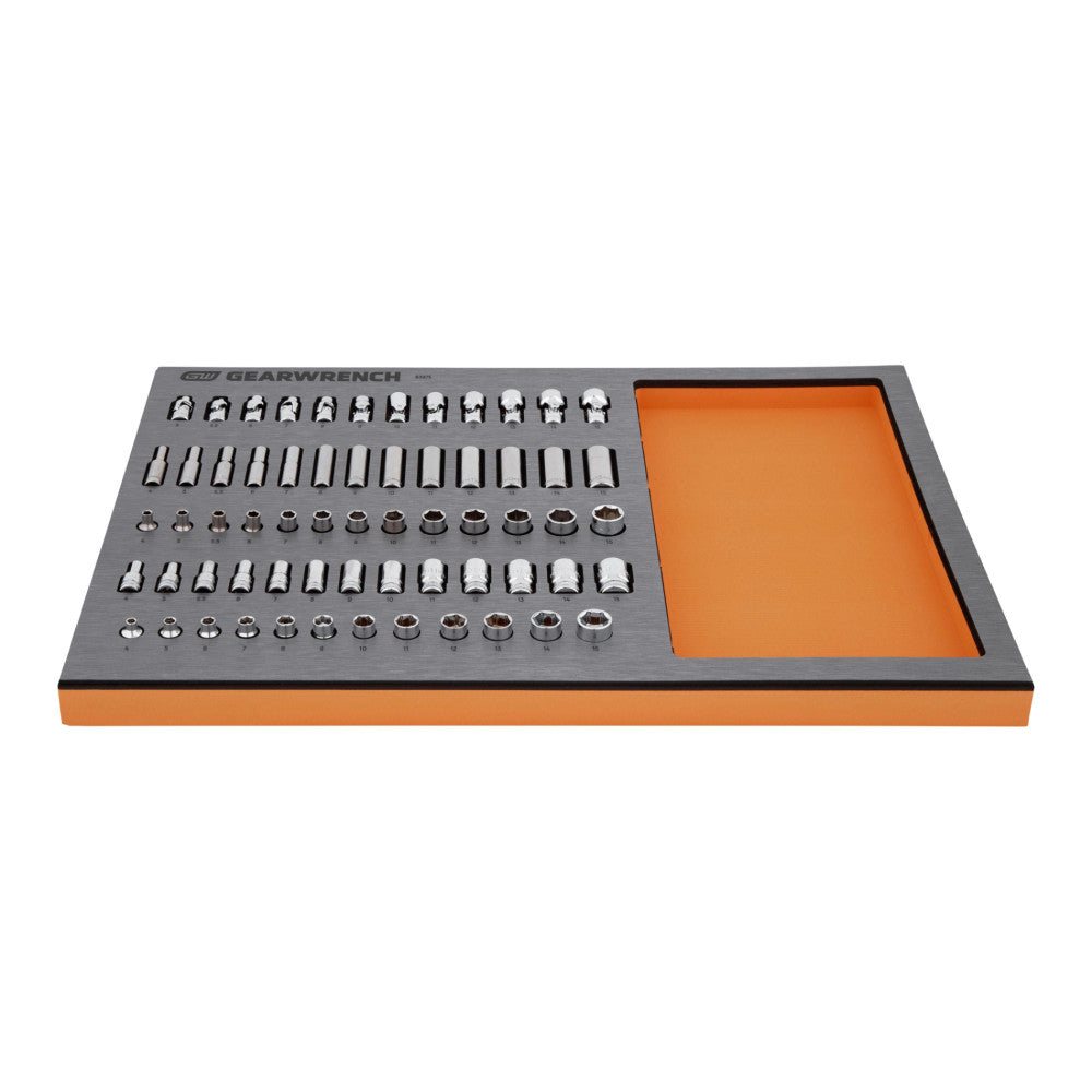 GEARWRENCH 63Pc 1/4in. Drive Metric Socket Set In EVA Tray