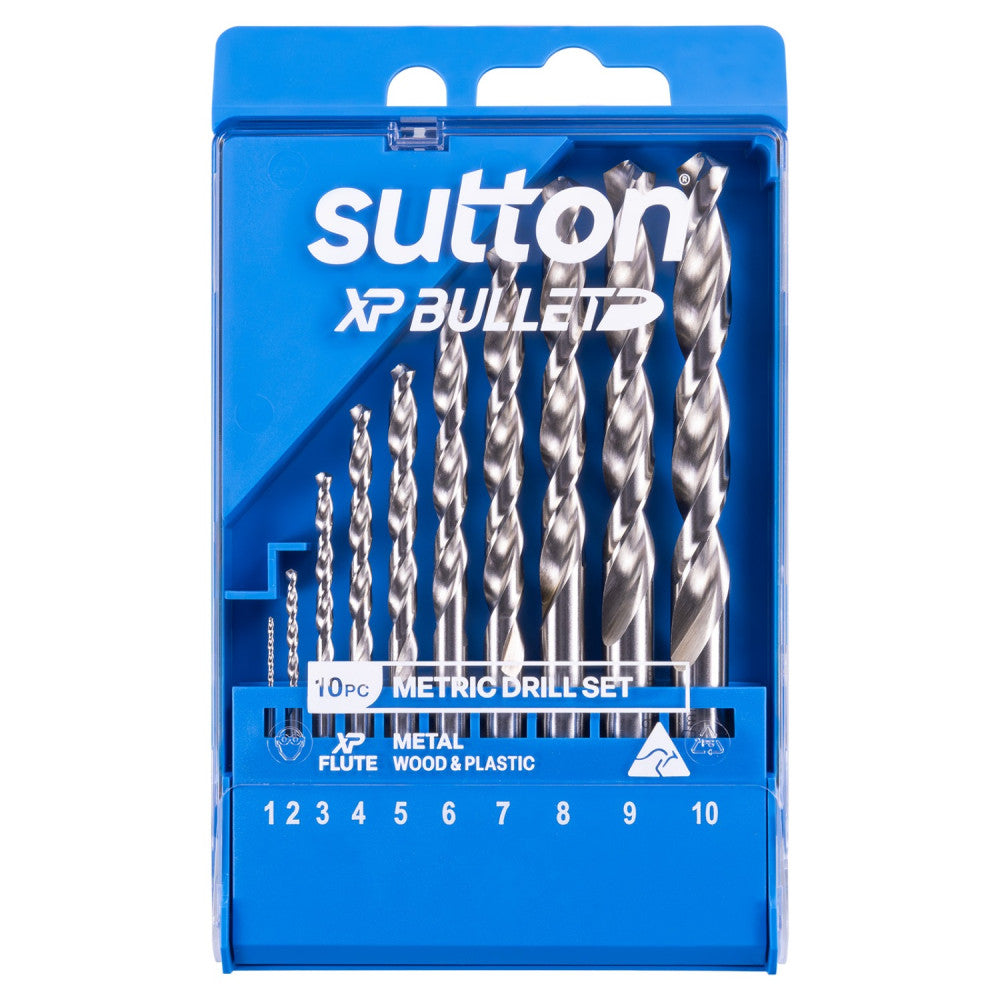 XP Bullet Jobber Drill 10 Piece Set 1-10 mm