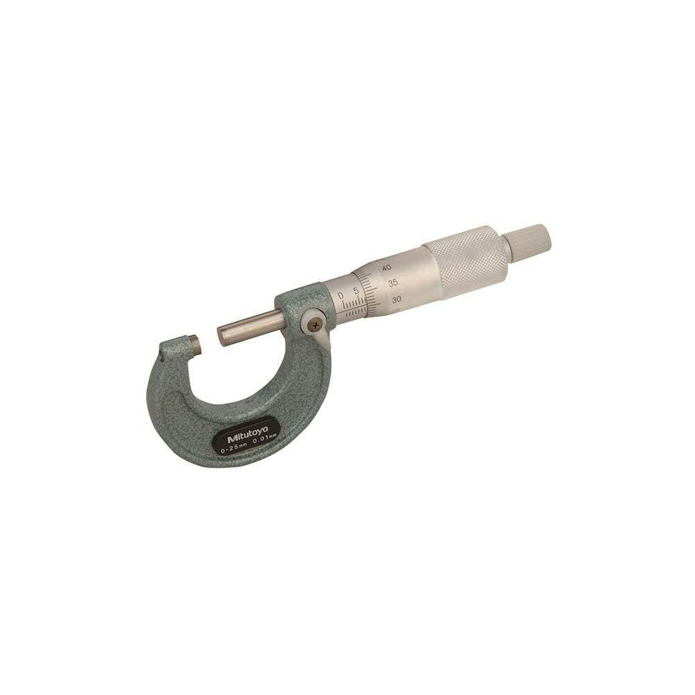 Mitutoyo Outside Micrometer 0-25mm x 0.001mm Ratchet Stop