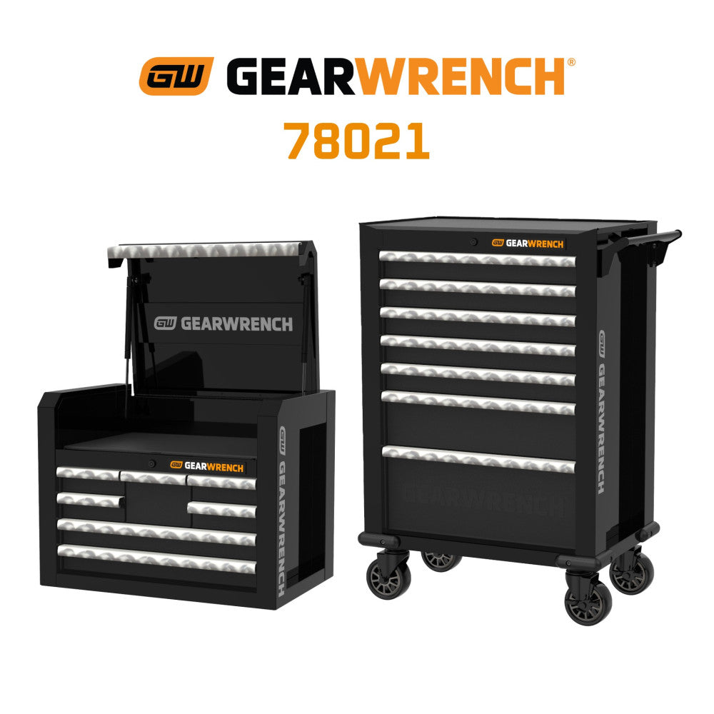 GEARWRENCH 135Pc Combination Tool Kit + 28in. Tool Chest & Tool Trolley