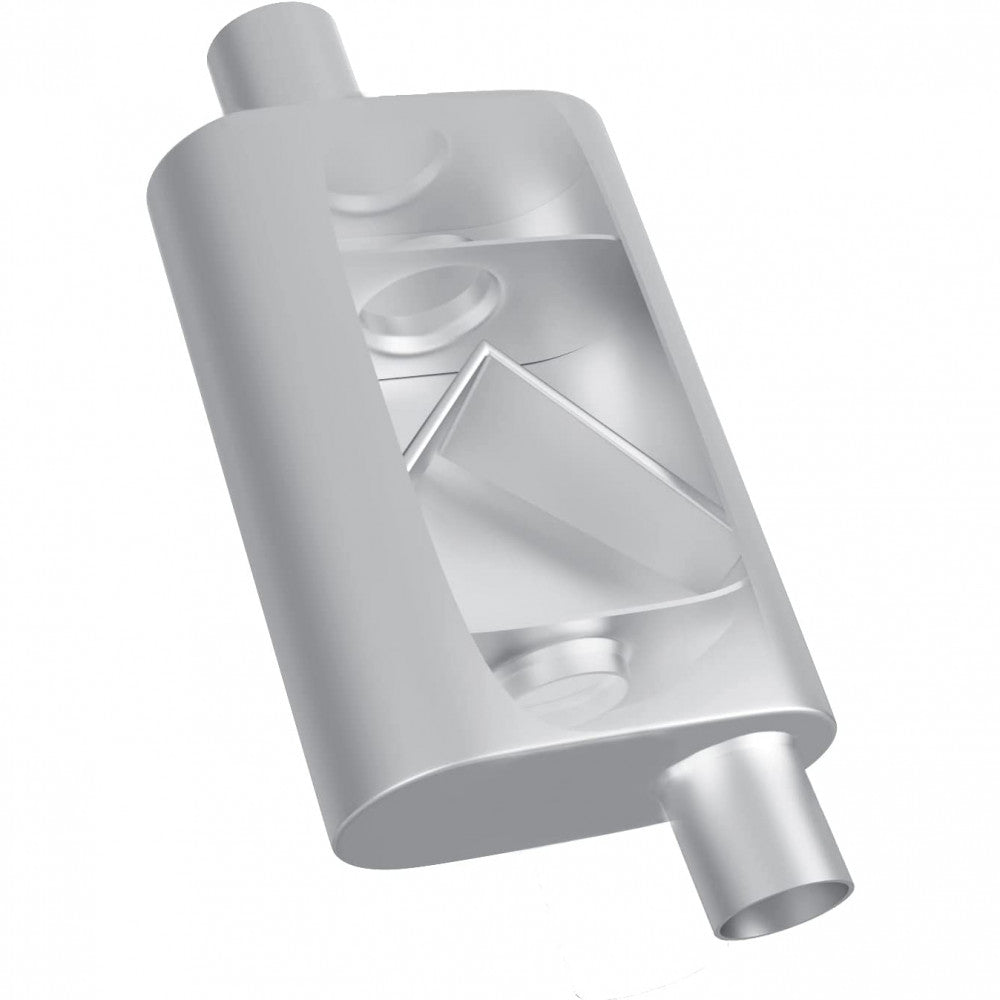 AFTERBURNER Universal 2 Chamber 3 in.Offset Inlet/Center Outlet Muffler#ABE43041