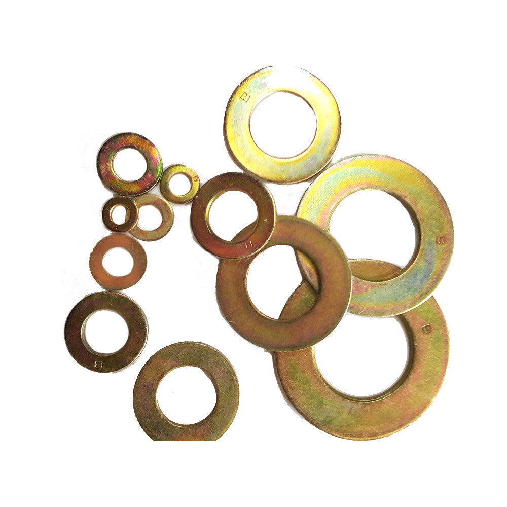 Hard Flat Washer F436 x 1 x 20 Pc Z/Yellow