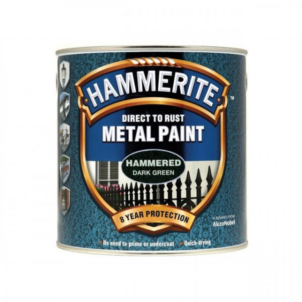 Hammerite Hammered Dark Green 2.5Litre