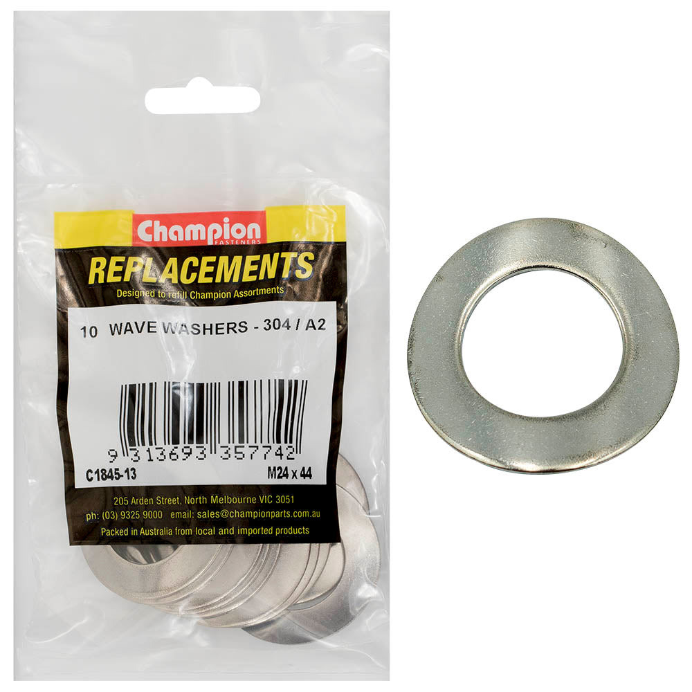 Washer Wave Stainless Steel M24 x 44mm 304/A2 10 Pack