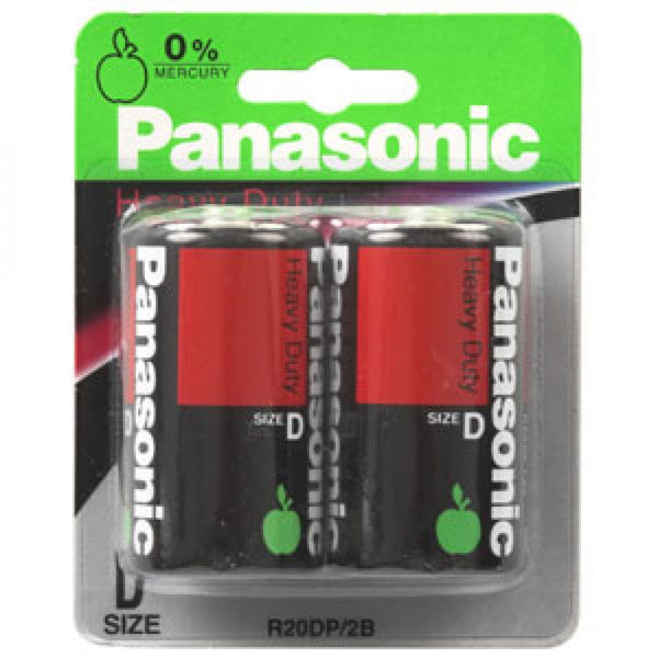 Panasonic D Battery Heavy Duty (2Pk)