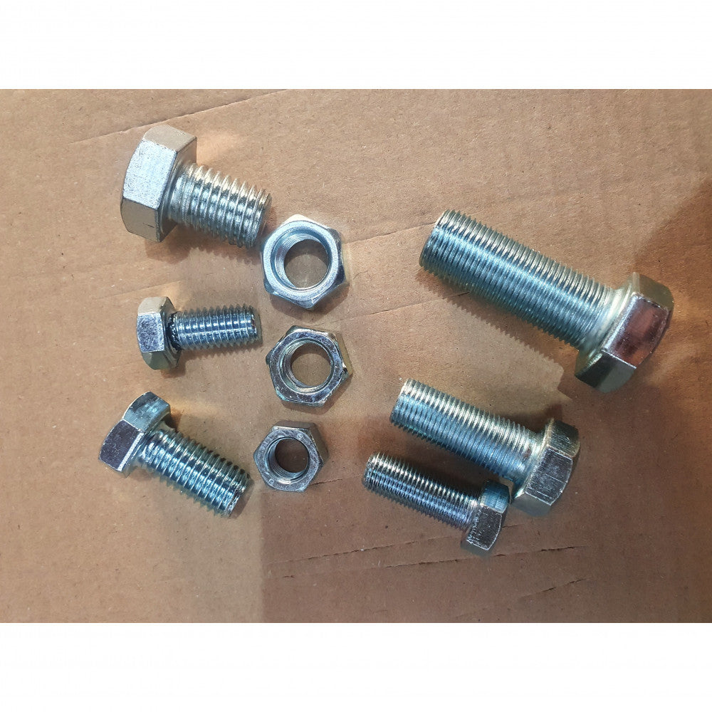 5/8 x 1.3/4 UNF Imperial 10pc Hex Bolt & Nut ZP