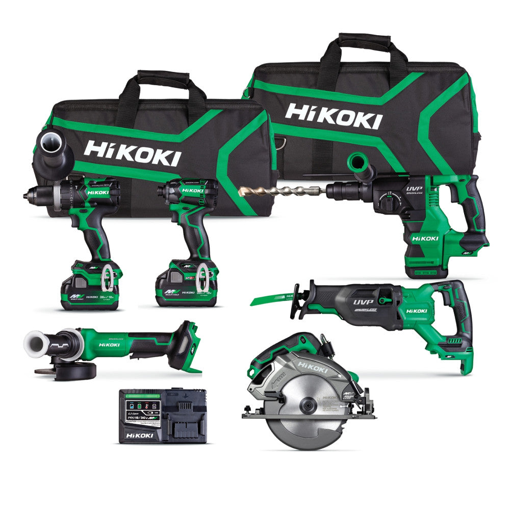HiKOKI 36V Brushless Premium 6-Tool Kit