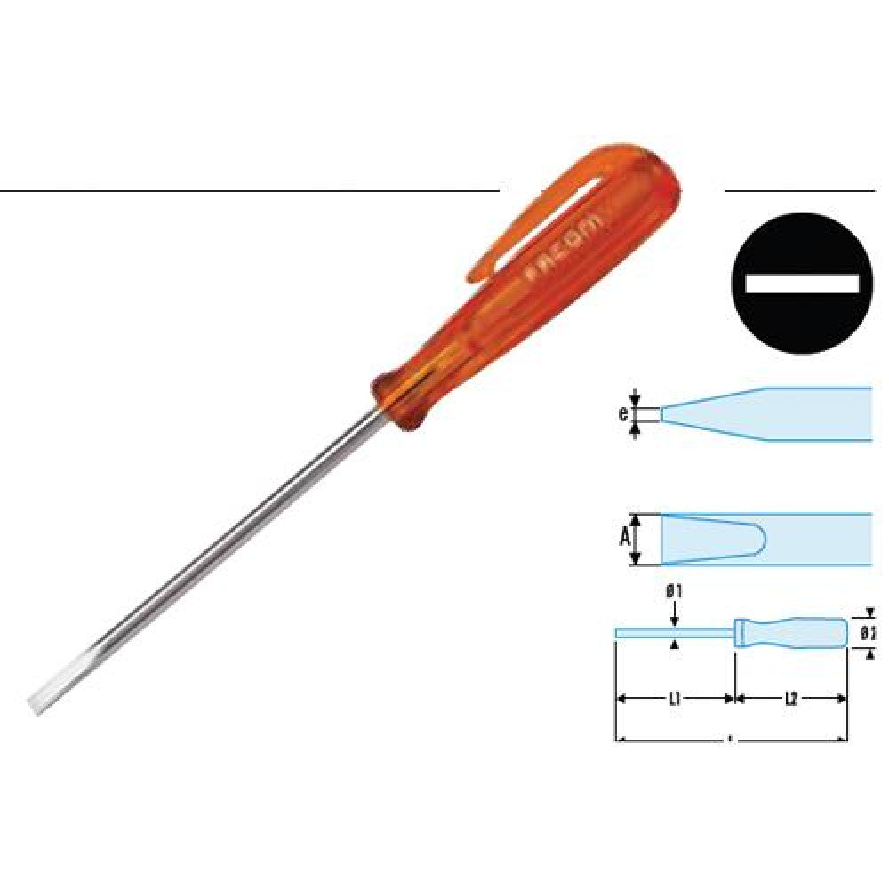 Screwdriver FL 2,5 x 50mm Facom ARA.2,5x50 ISORYL