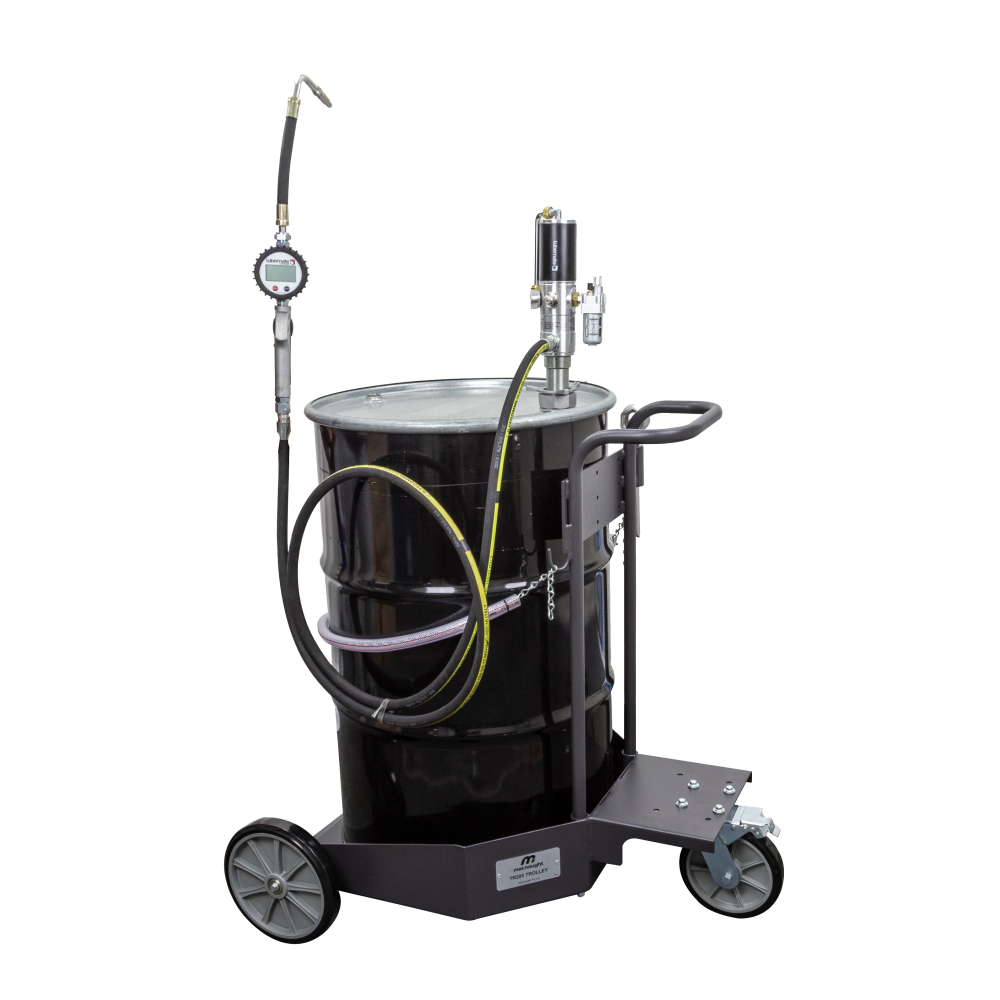Drum Trolley 205L With L-ARPD3 Hose & Digital Oil Gun