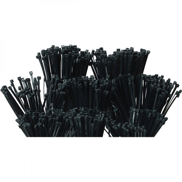 Isl 1000Pc Cable Tie Assorted Pack - Uv Black