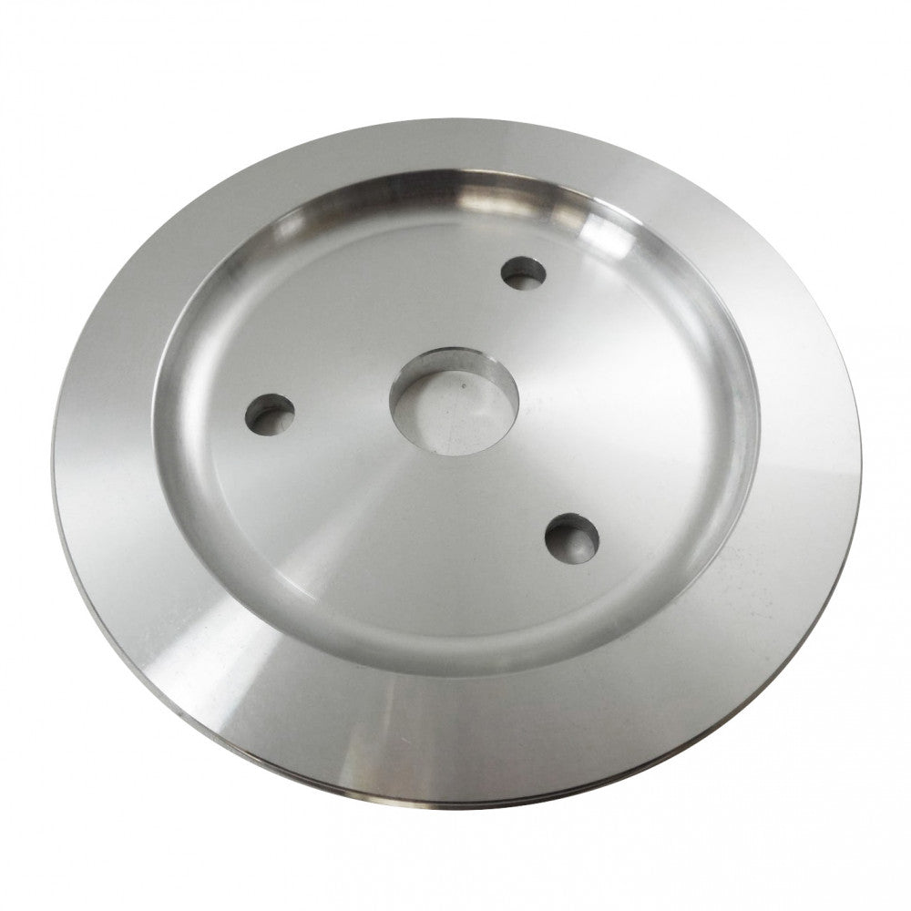 TSP Pulley-Crank/Short Water Pump/Single Groove-(Chev SB)-Polished Alloy #8851