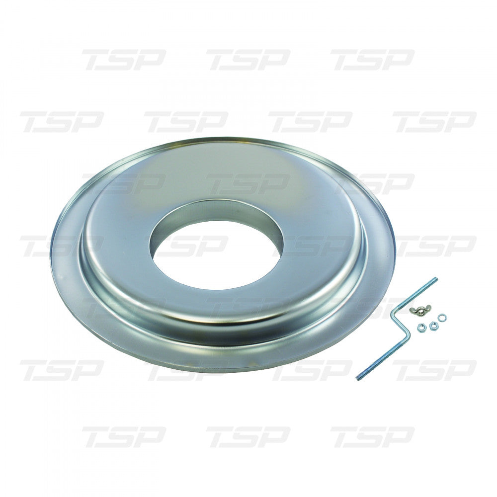 TSP 14" CHROME STEEL OFF-SET AIR CLEANER BASE #7112BHEI