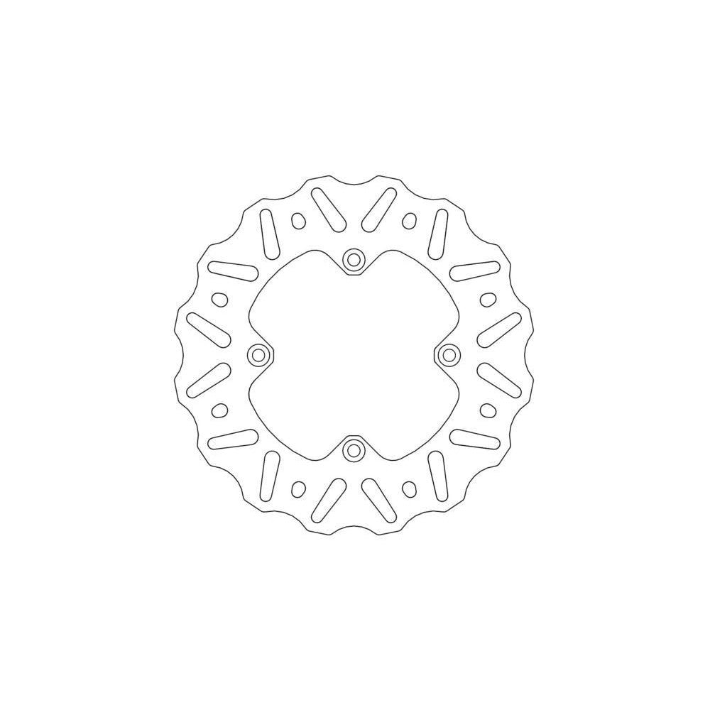 Brake Rotor Moto Master Nitro Rear Yamaha Yz65 18-21 Yz80 93-01 Yz85 02-21