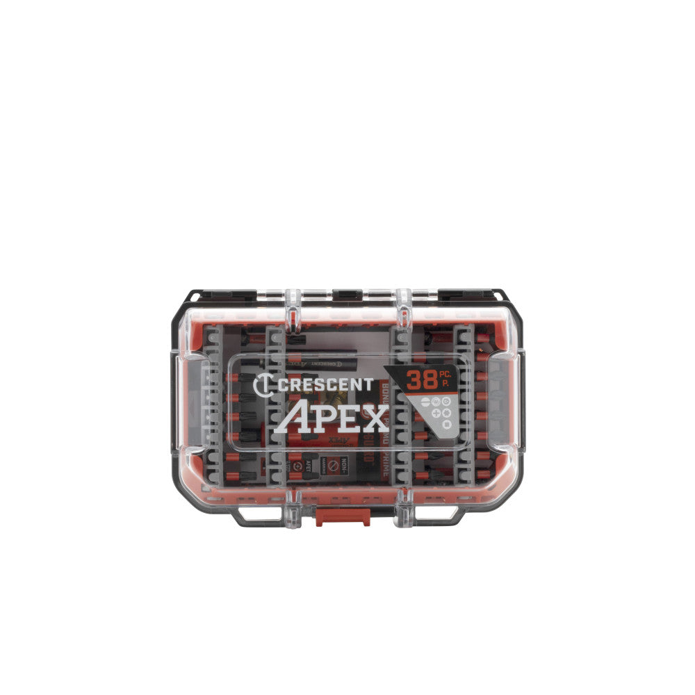 Crescent 38 Piece VORTEX Alpha CASE Impact Driver Bit Set - CAVSET-38