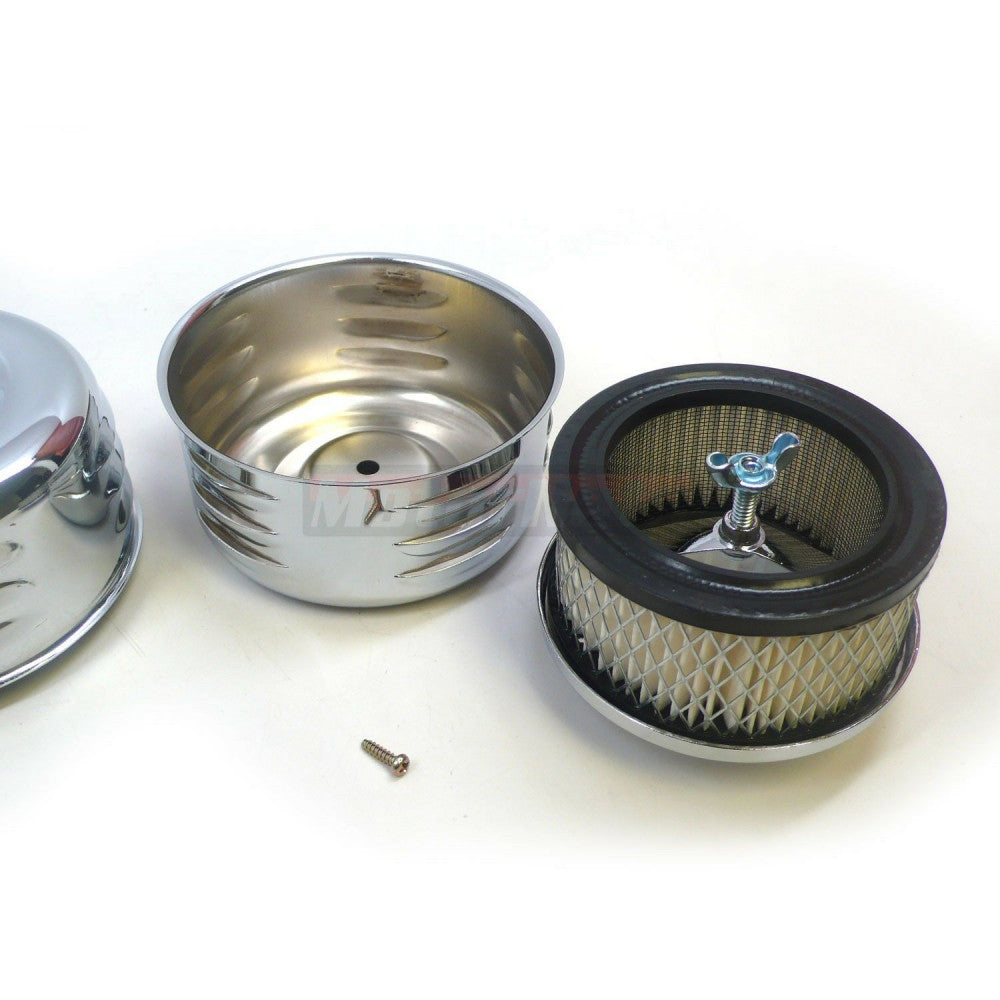 RPC PLAIN NOSTALGIC CHROME BONNET AIR CLEANER #2338