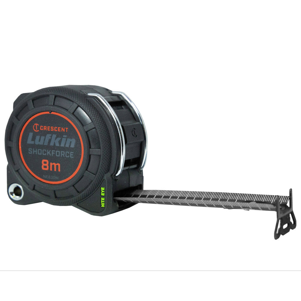 Crescent 8m x 30mm Shockforce Nite Eye™ Tape Measure