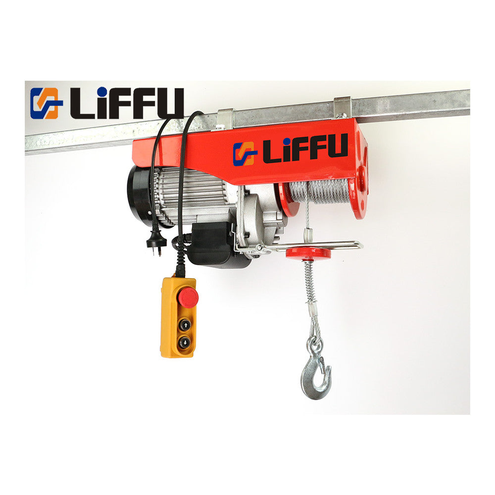 Liffu Electric Hoist 230V Wire Rope 18m 1200Kg PA1200