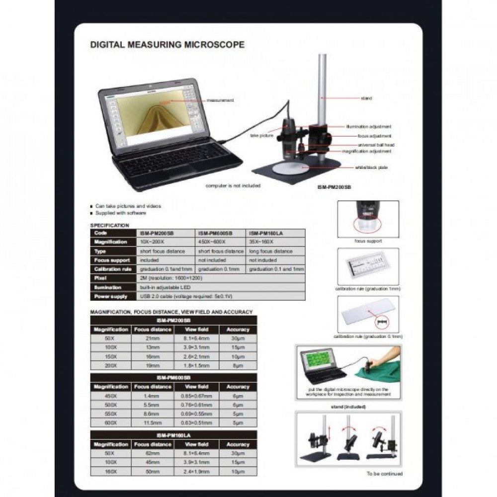 Insize Digital Microscope 10X-200X