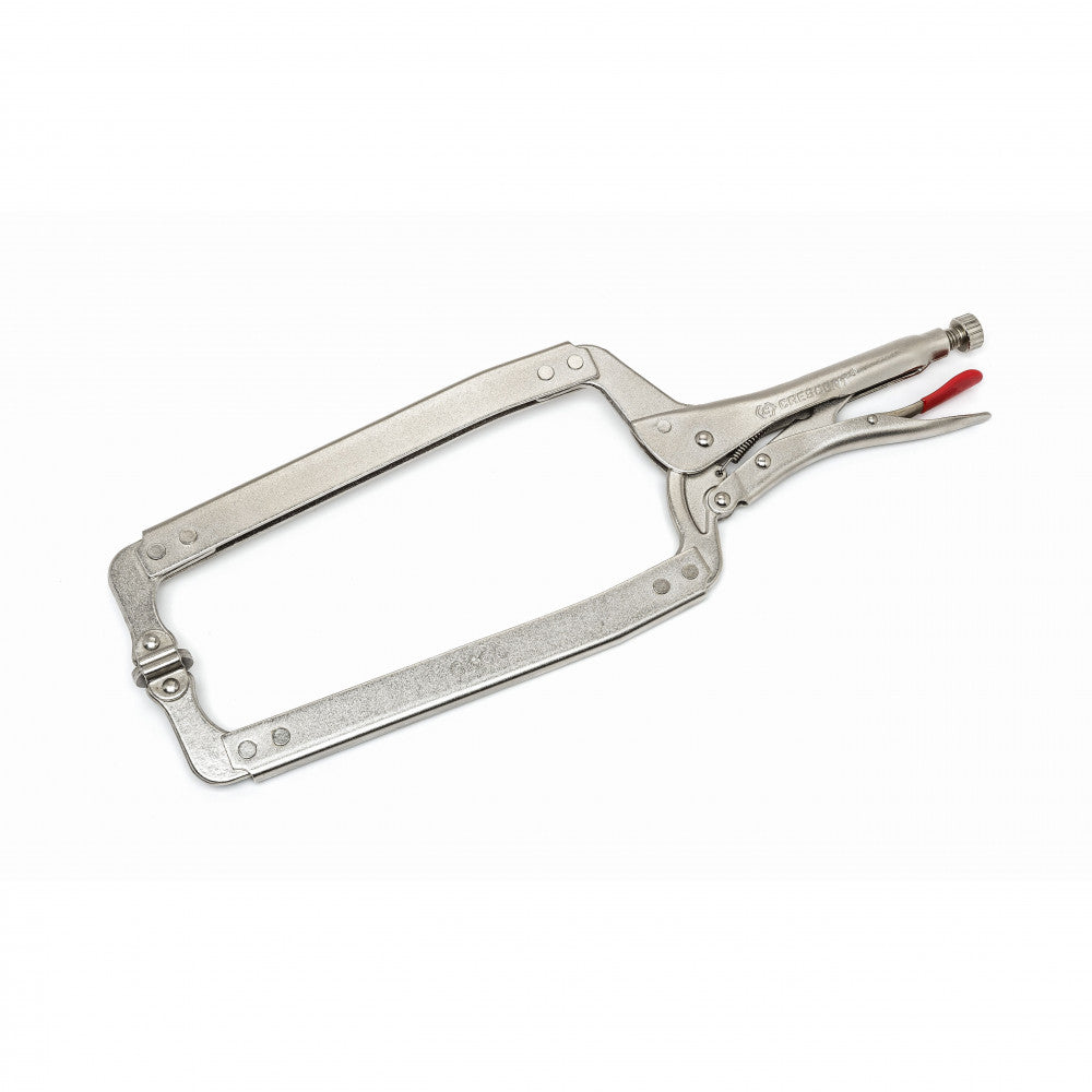 Crescent 18" Locking C-Clamp With Swivel Pads - Carded