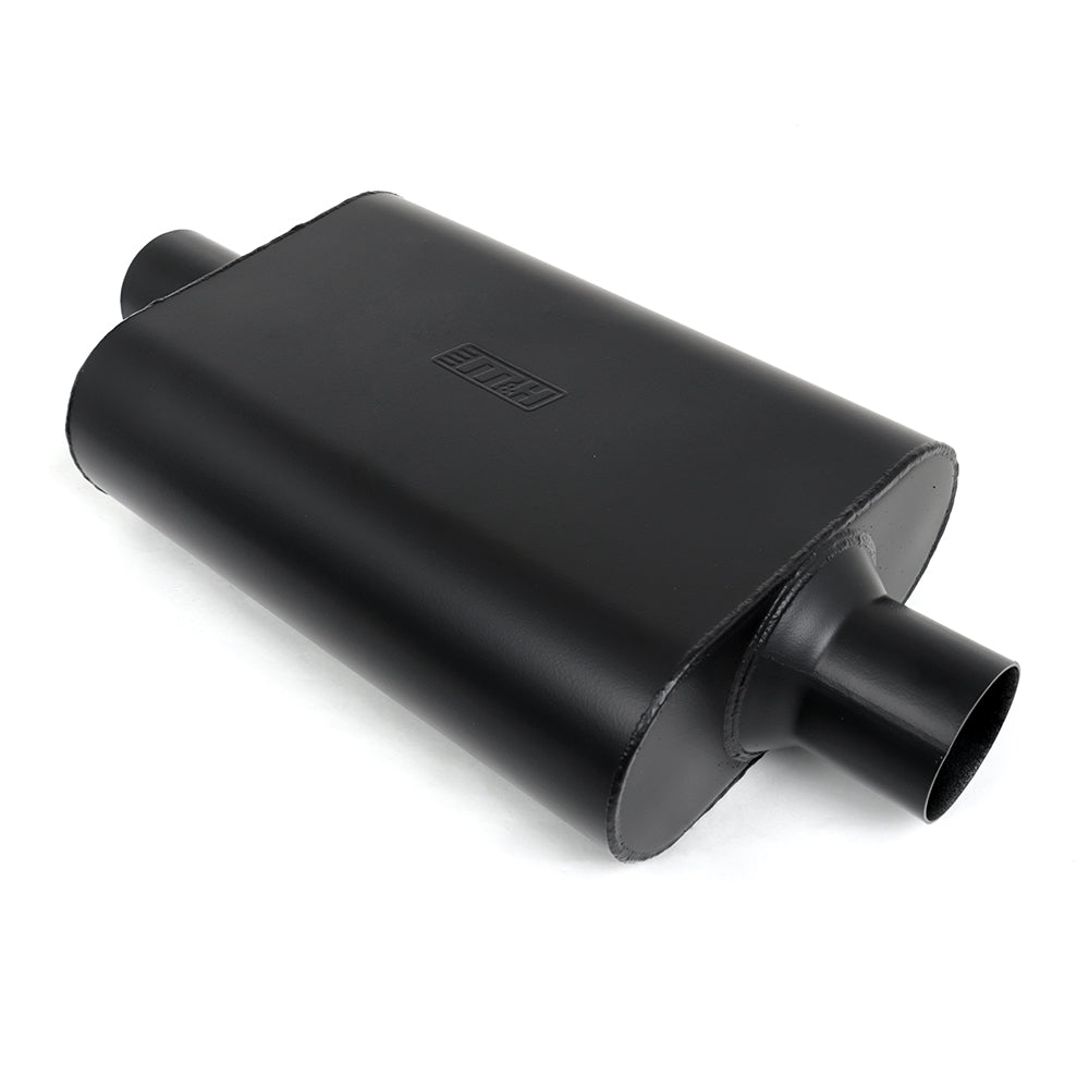 3 Chamber Exhaust Muffler 2.5" Centre In - Centre Out (Black Finish)