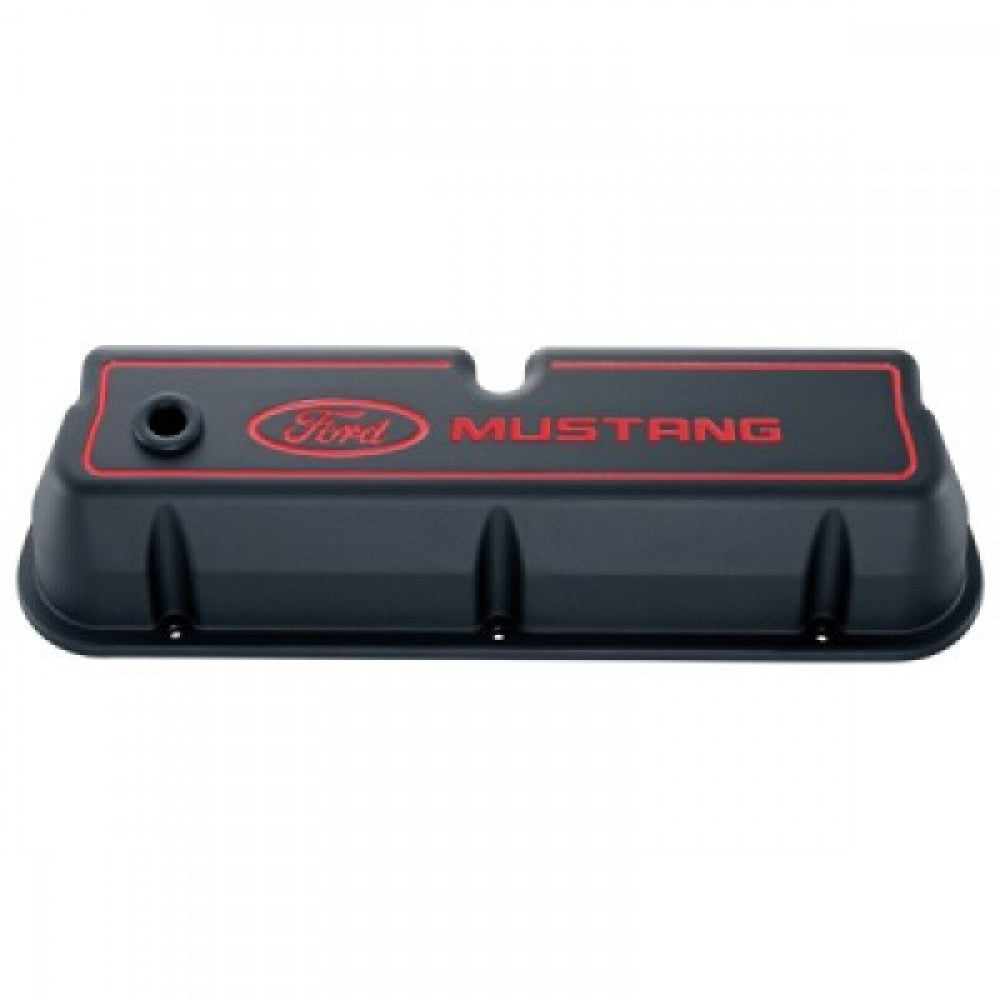 Proform Valve Cover Ford Windsor Mustang SB Black Alloy Pair#302-031