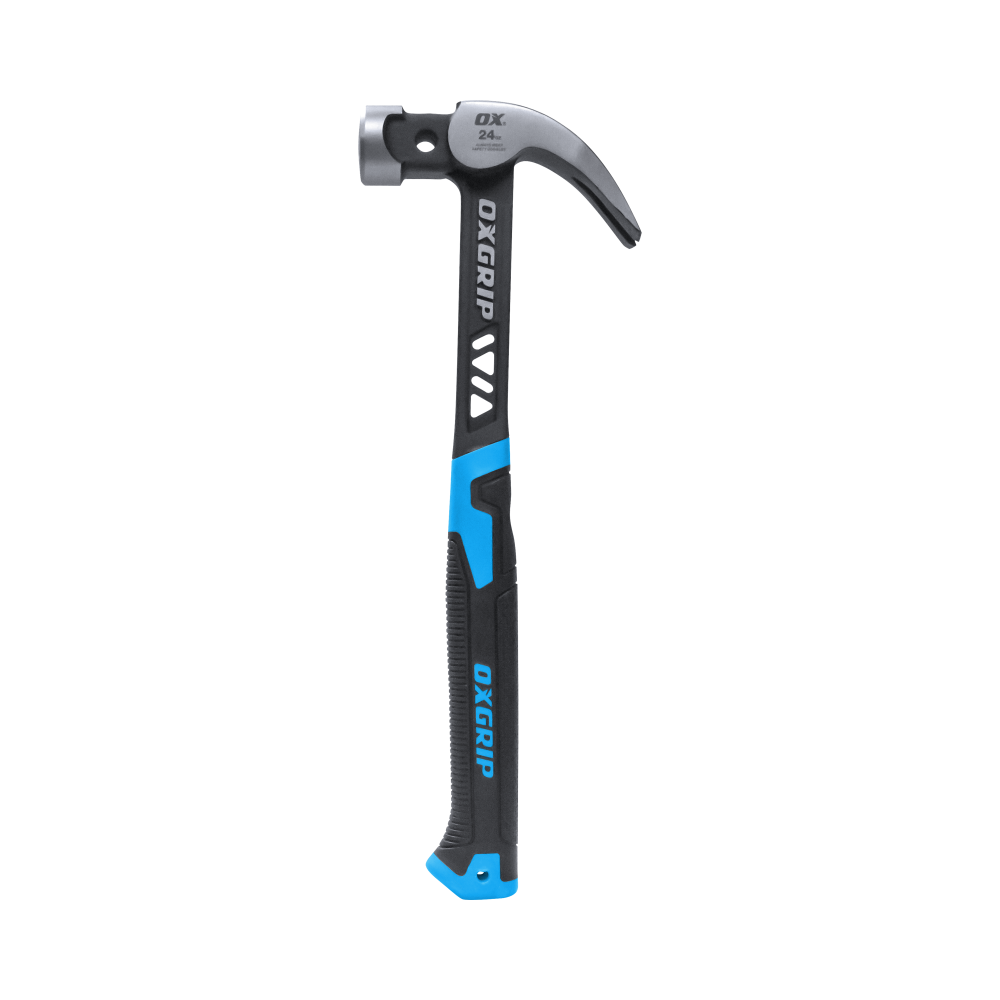 OX Pro Ultrastrike Smooth Faced Curved Claw Hammer - 24 Oz