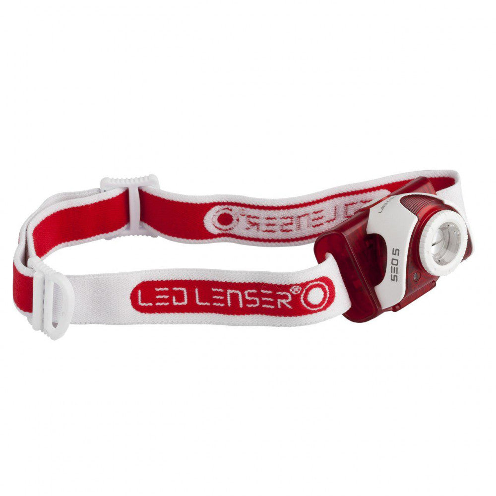 LED Lenser SEO 5 Red Headlamp 6106 3 x AAA Batteries