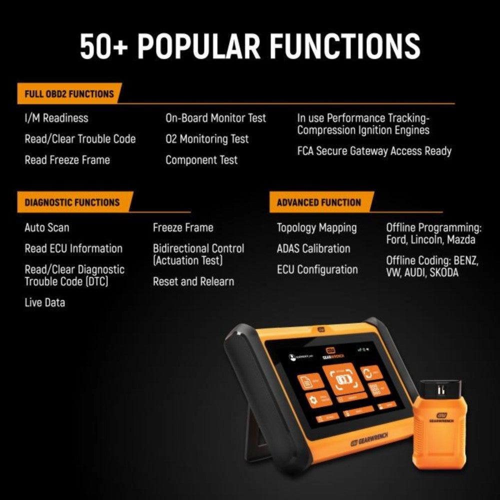 GEARWRENCH 7" Wireless Bi-Directional Diagnostic Tablet