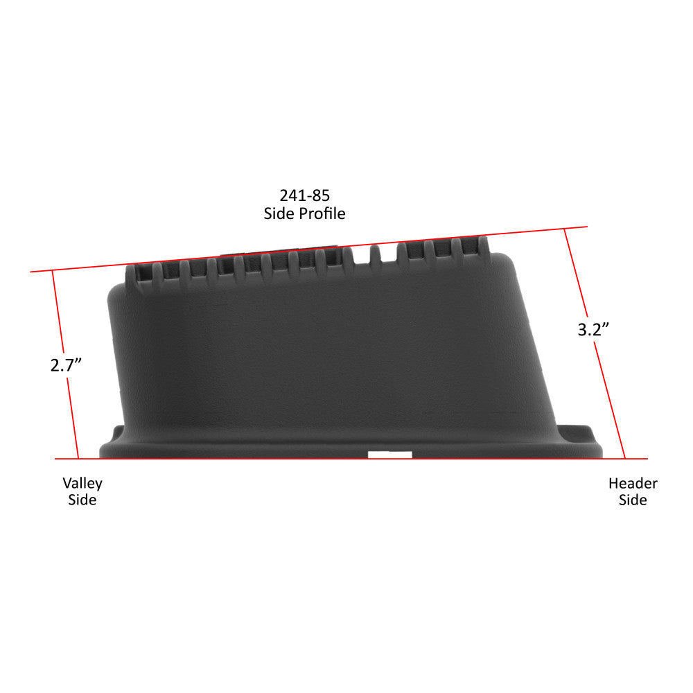 Holley Valve Covers Chev Big Block Black Cast M/T Vintage Series Set#241-85