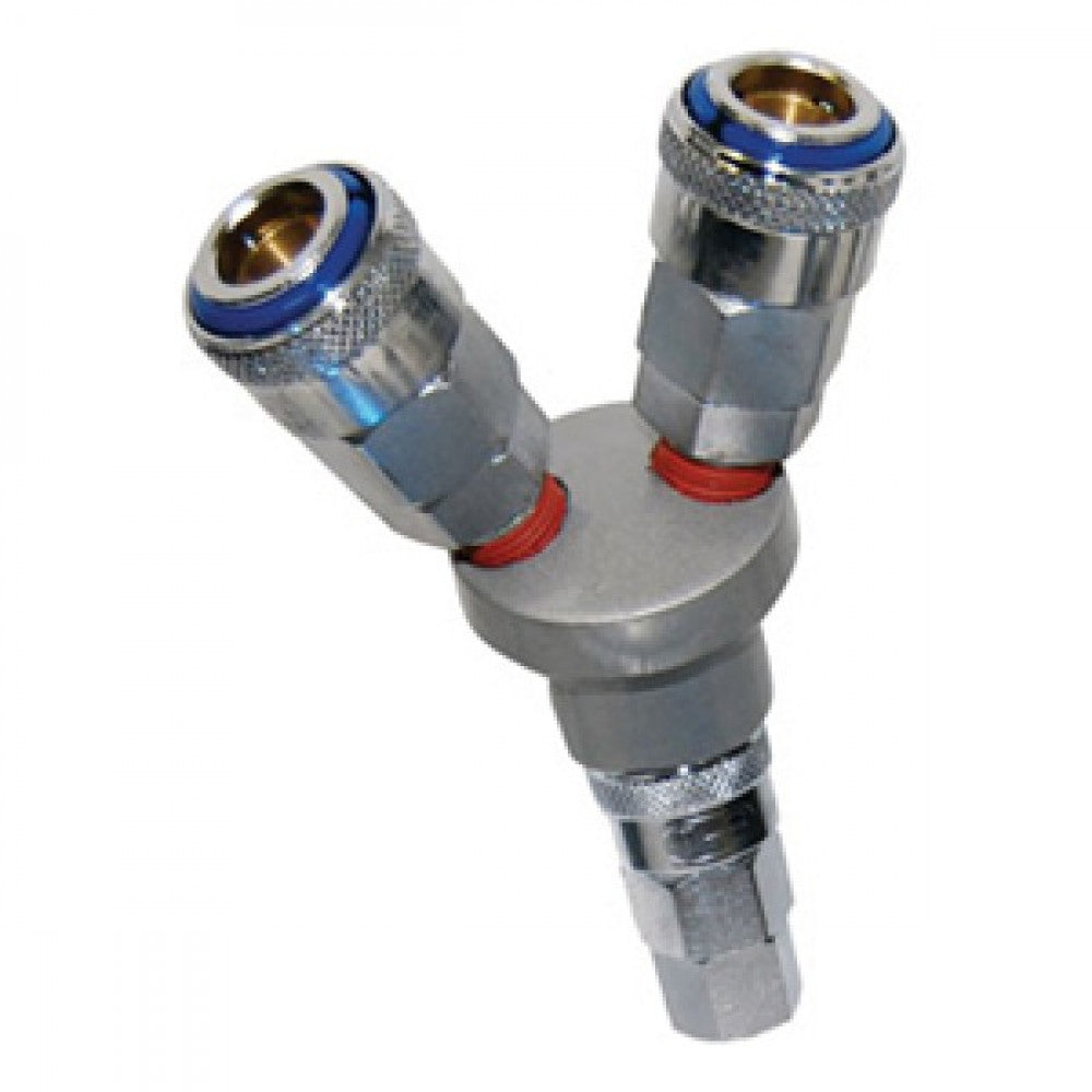 Thb 2-Way 'Y' Inline Manifold - 1/4in Bsp Inlet