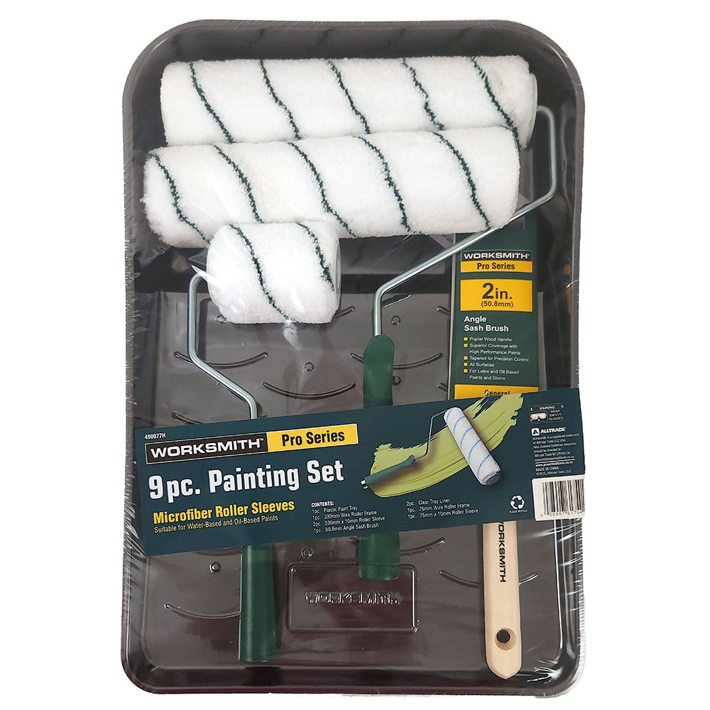 Worksmith 9Pc Painting Set