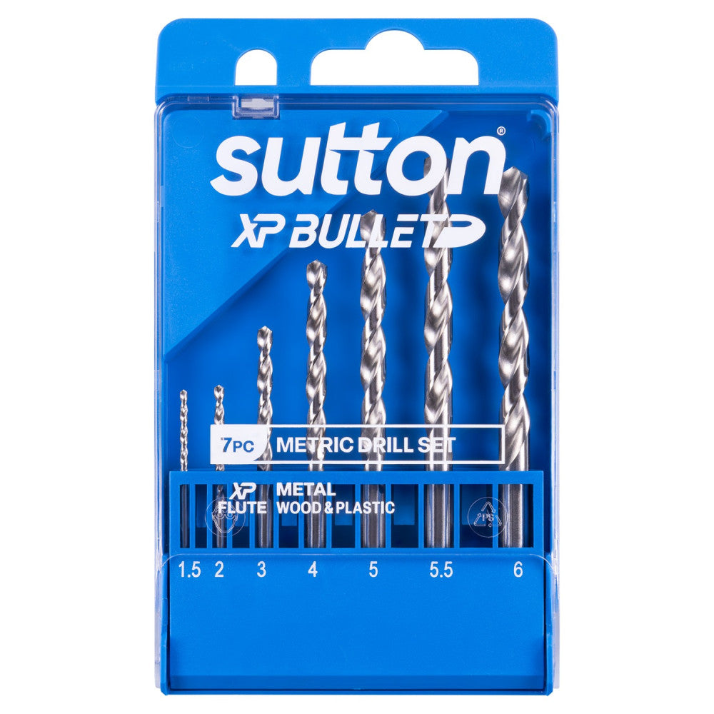 XP Bullet Jobber Drill 7 Piece Set 1.5-6 mm