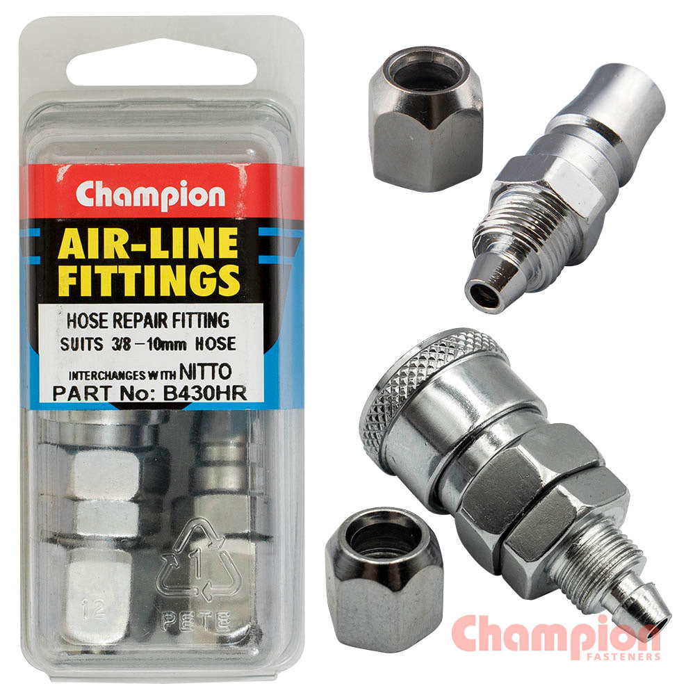 Champion Air Hose Fitting-Nitto Hose Repaircoupler