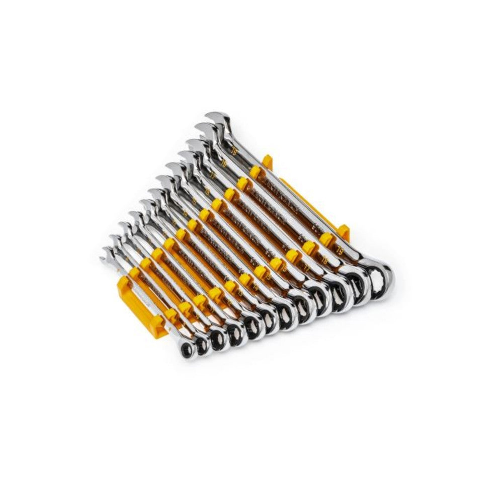 GEARWRENCH 12 PC 90-TH 12 Point Metric Combination Ratcheting Wrench Set