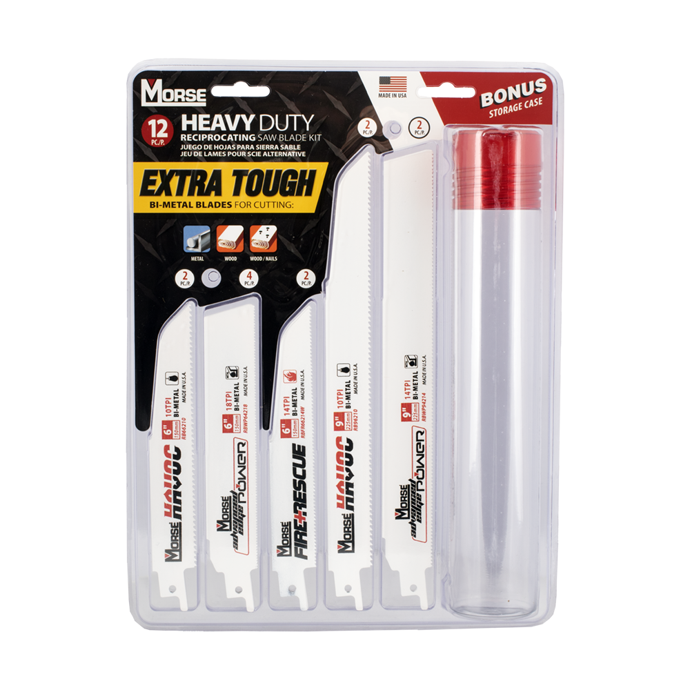 MORSE Heavy Duty Assorted Reciprocating Blade Kit