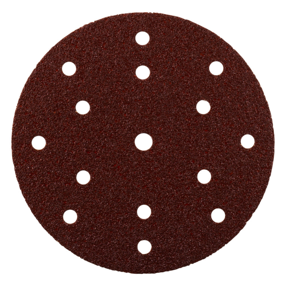 Velcro Disc 10 Piece 150mm 180G Brown