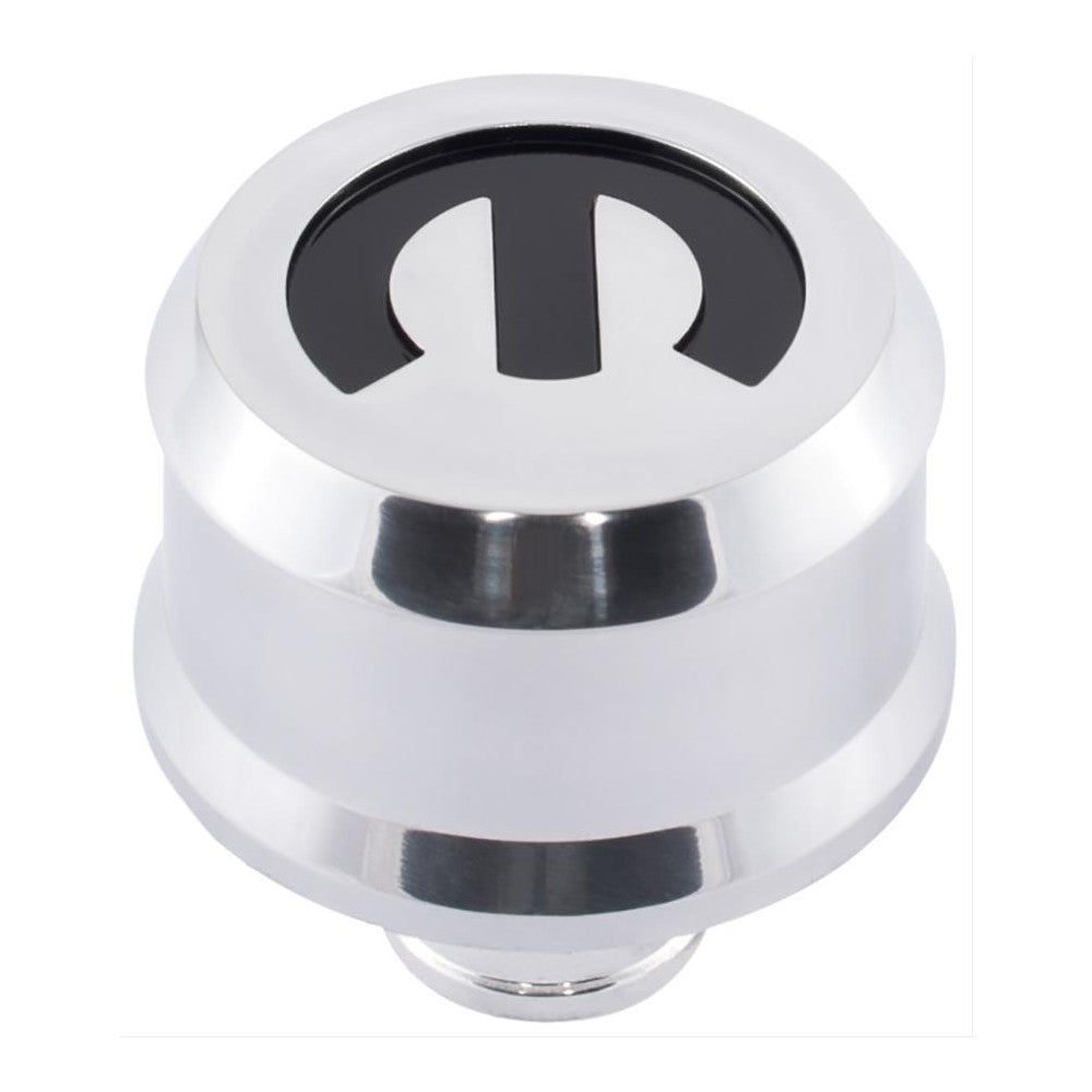 Proform Crankcase Breather Mopar Emblem Slant Edge Polished Aluminum #440-441