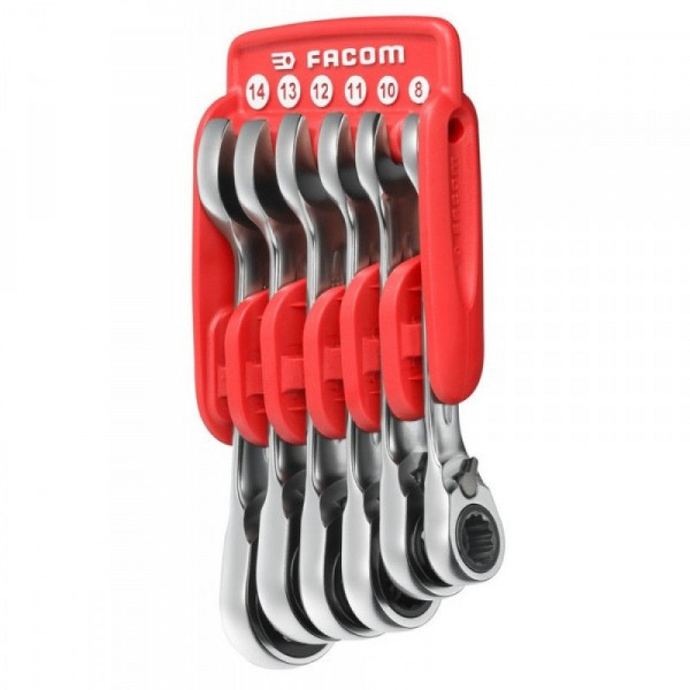 Facom 467S.JP6 Stubby Roe Ratchet Spanner Set