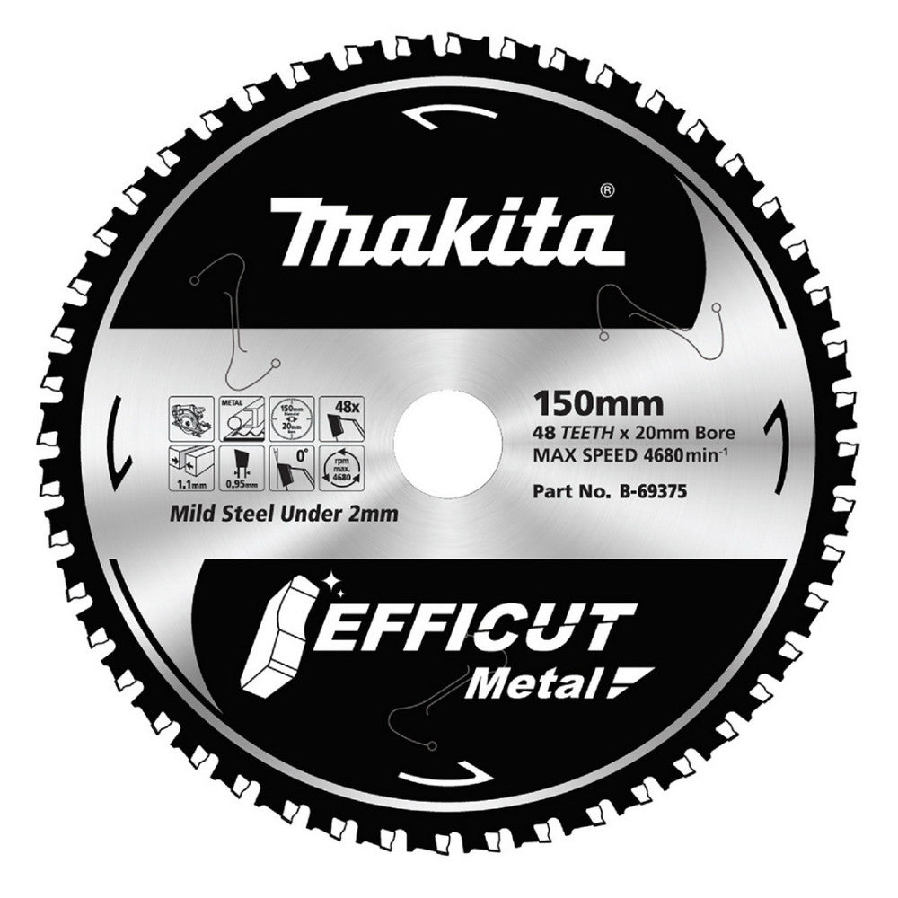 Makita Efficut Saw Blade Metal Stainless 150mm x 52T