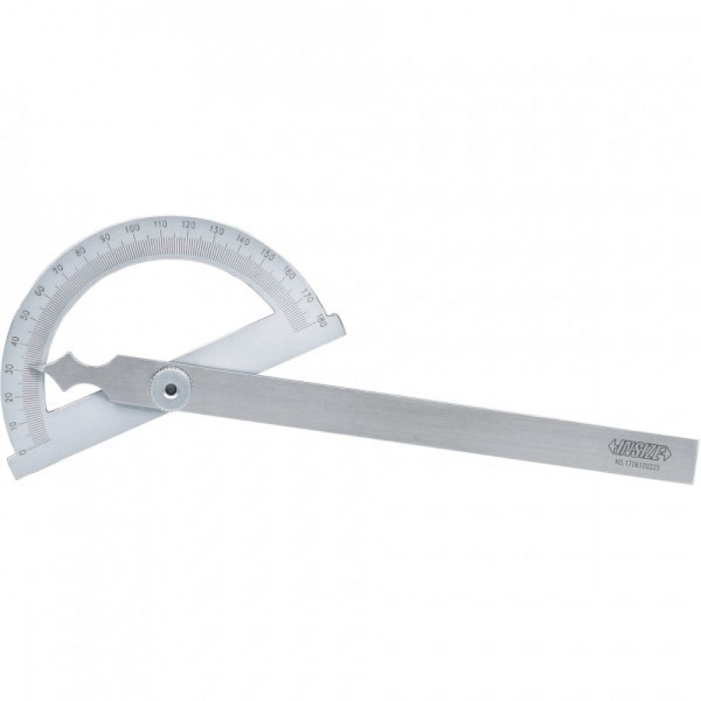 Insize 0-180 Degree Protractor 120mm Wide Head