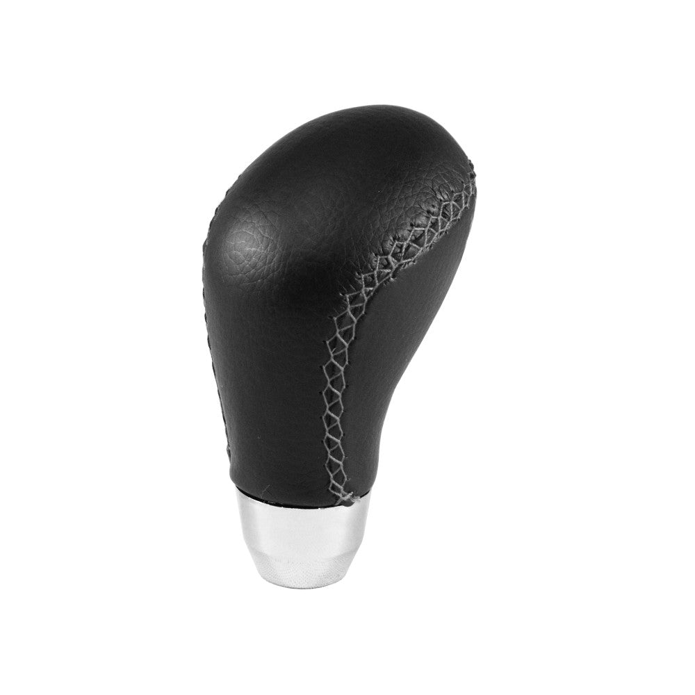 Curved Grey Stitching Gear Knob