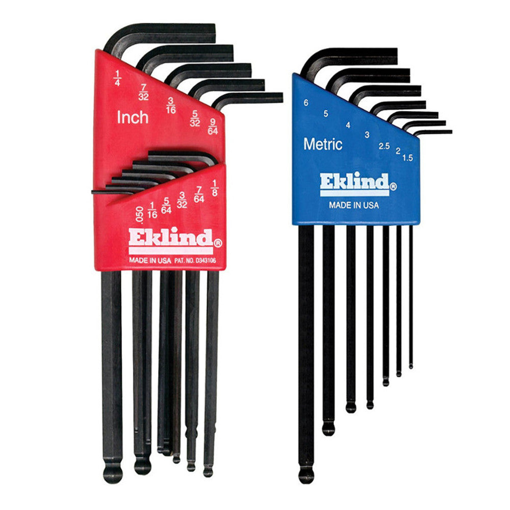 Ball End Hex Key Combo Set EK13222 Metric/SAE Eklind