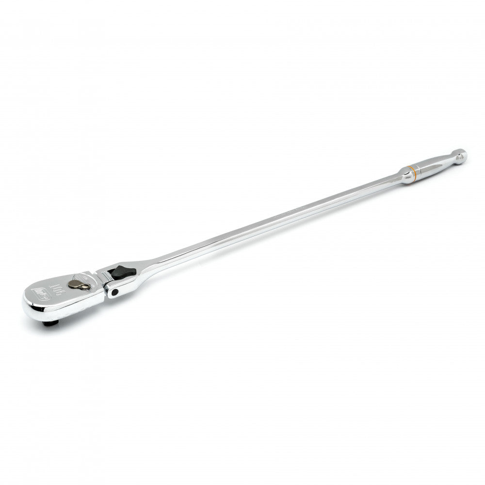 GEARWRENCH 1/2" Drive 90-Tooth Locking Flex Head Teardrop Ratchet 24" 81363T