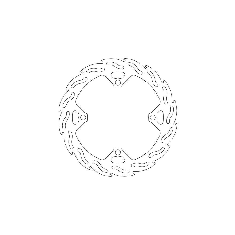 Brake Dsic Rear Moto Master Flame Suzuki Rmz250 07-20 Rmz450 05-20 Rmx450 10-17