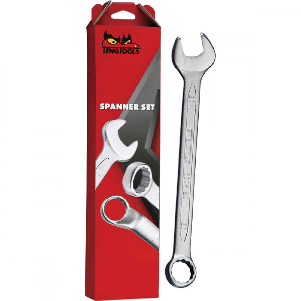 Teng 12Pc Combination Metric Spanner Set 8-19mm