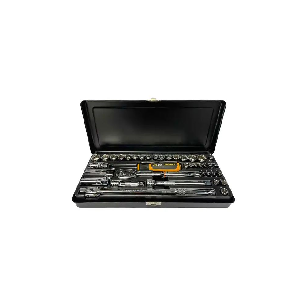 GEARWRENCH 38pc 1/4" & 3/8" Drive 6 & 12 Point Metric/SAE Socket Set