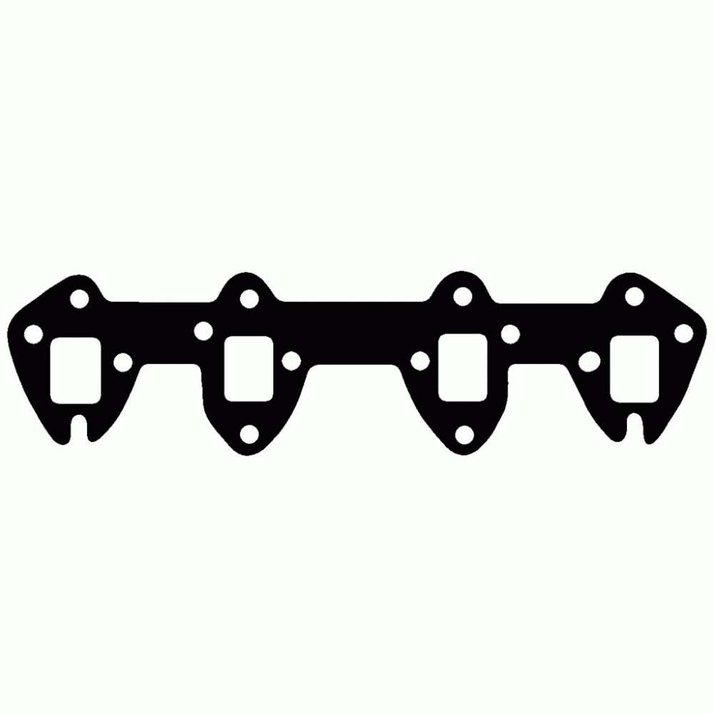 NZ Gaskets Exhaust Single - Ford FE - CJ 2 Bolt Hole Pair #MG257