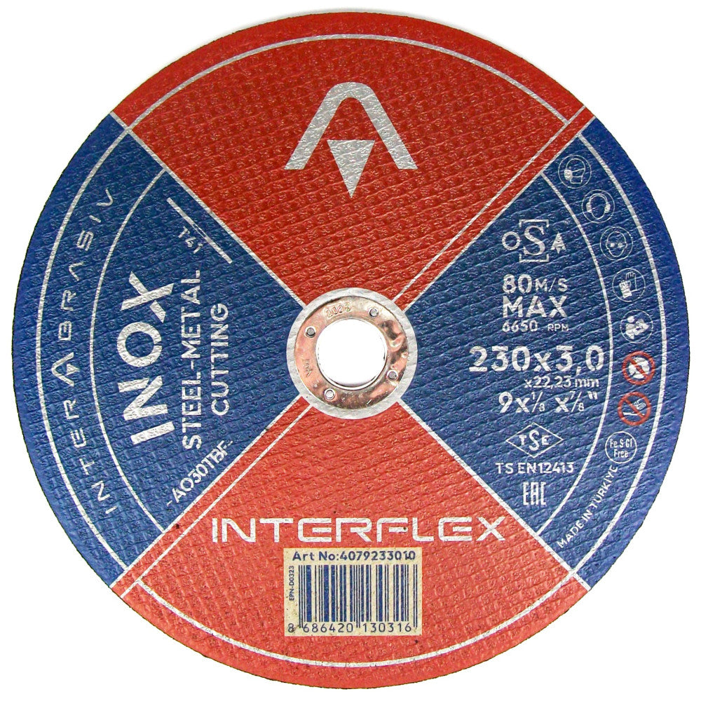 25 Pack Metal Cutting Disc 230mm x 3mm x 22mm