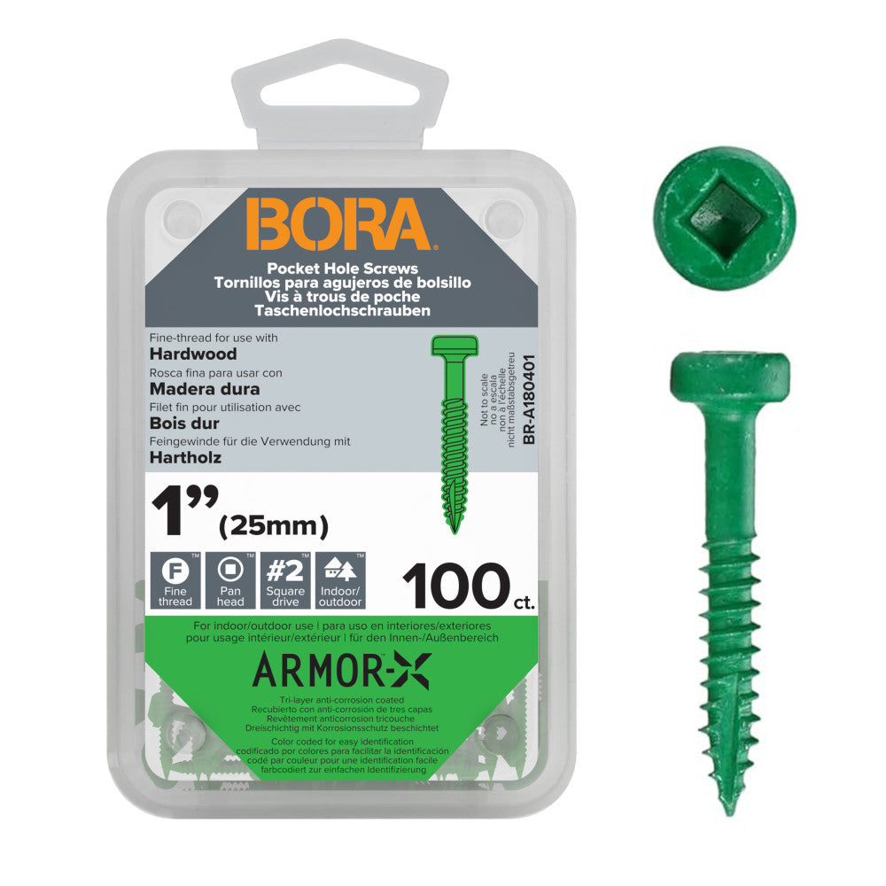 Screws 1-Inch Fine 100-pcs